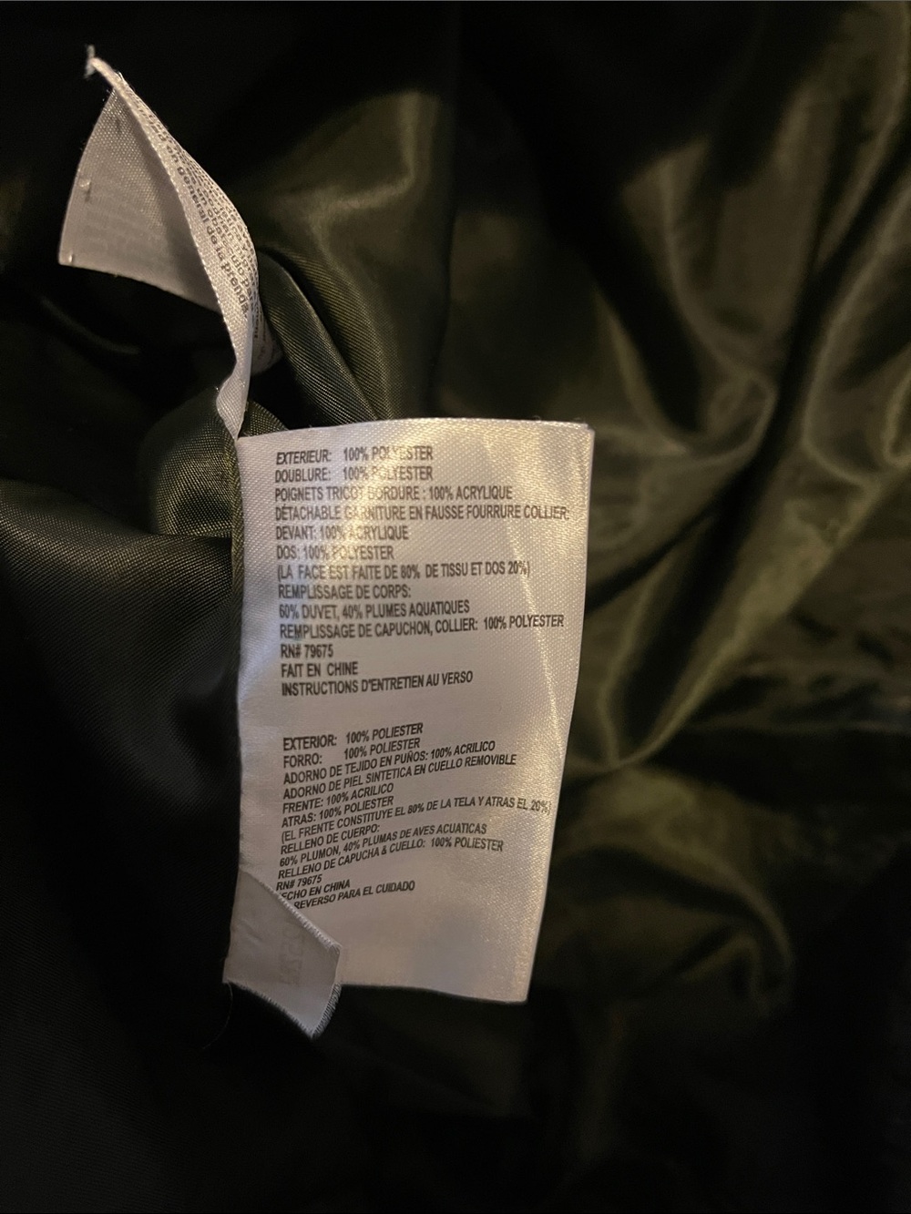 Michael Kors Women's Green Quilted Hooded Puffer Coat M - Picture 5 of 9